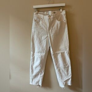 White High Waisted Jeans